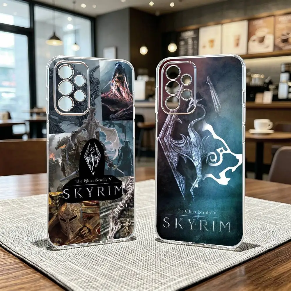 Skyrim GameS Phone Case For Samsung S25,S24,S21,S22,S23,S30,Ultra,S20,Plus,Fe Transparent Cover