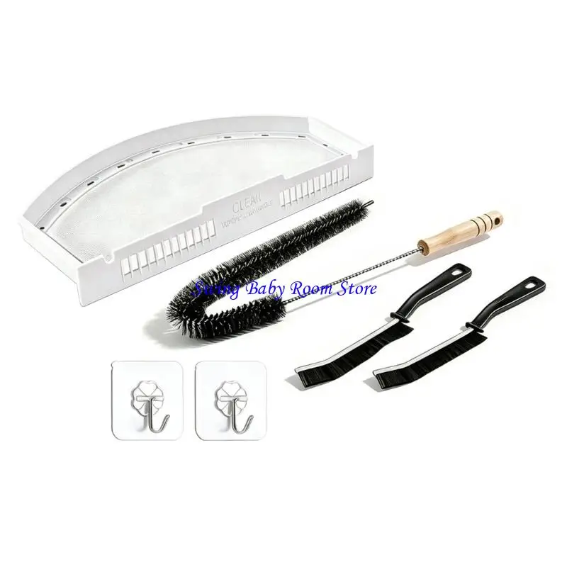 K1AD Dryer Lint Trap Replacement Screen with Brush for Home Upkeep