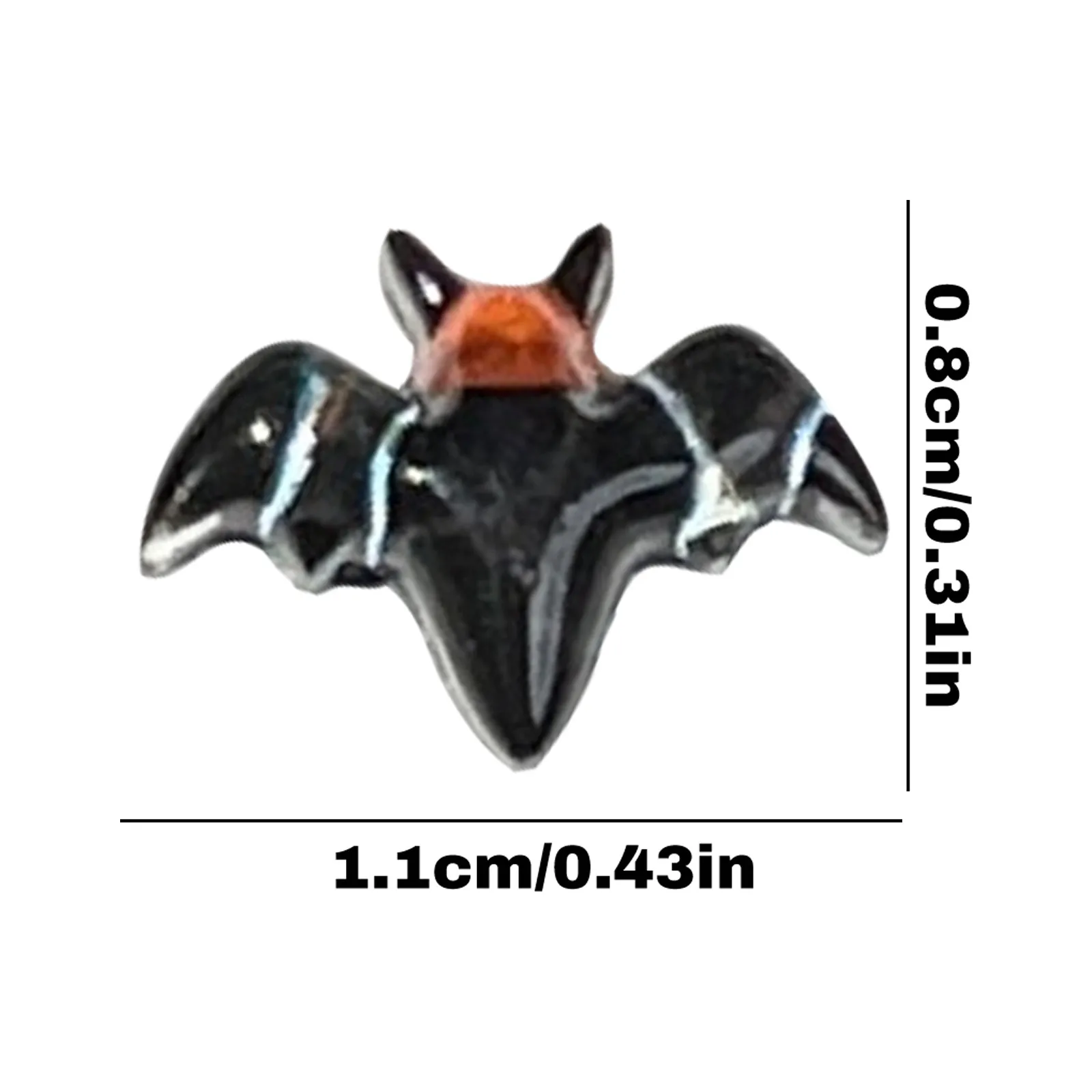 Akcesoria do paznokci w stylu Halloween z żywicy, różne ręcznie robione dekoracje DIY, materiały do dekoracji paznokci na Halloween.