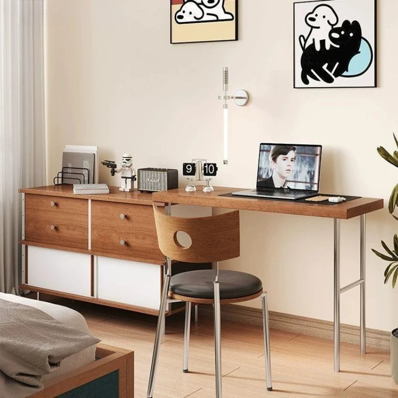 

Medieval dresser, chest, integrated bedroom, simple corner retractable makeup desk, two-in-one