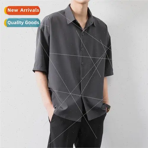 

Мужская летняя свободная одежда Large irt Simple ort-Sved HK Sle, повседневная модная мужская одежда, коллекция весны 202.