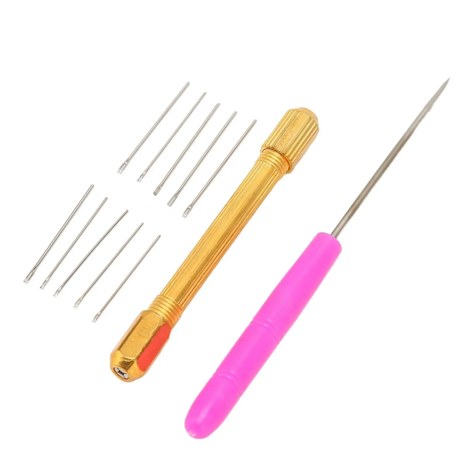 Doll Hair Rooting Tool Kit - 10 Needles (5x0.6mm & 5x0.8mm) for diy Doll Hair Styling and Craft Projects