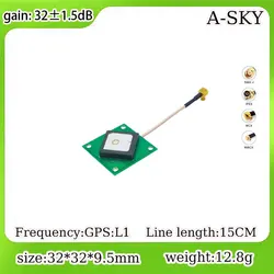 Sygnał o wysokim wzmocnieniu 36dbi Silne przeciwzakłóceniowe wojskowe klasy GPS Beidou Wbudowana aktywna antena GNSS