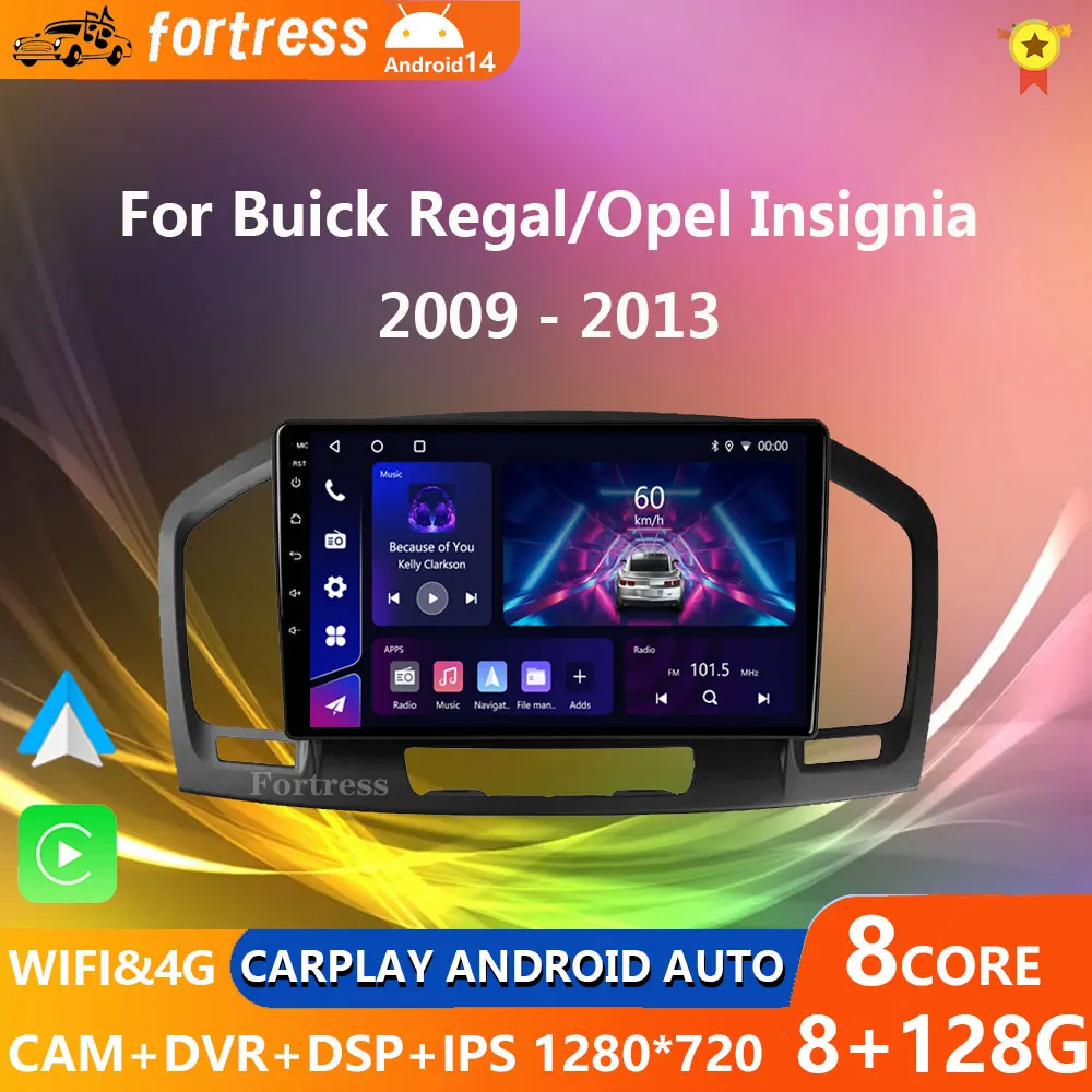 For Buick Regal For Opel Insignia 1 2009-2013Car Radio Multimedia Video Player Navigation stereo GPS Android 10 No 2din 2din dvd