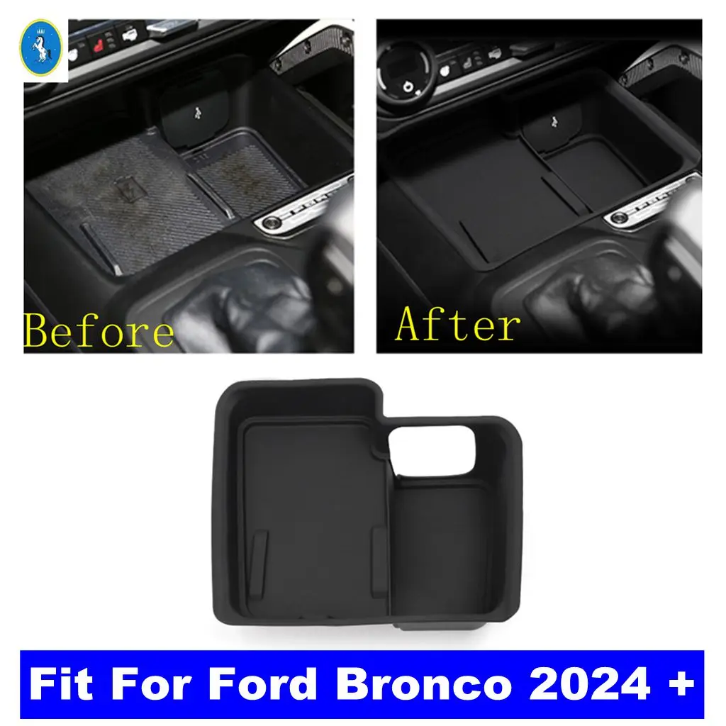 

For Ford Bronco 2024 2025 Interior Accessories Modification Center Console Wireless Charger Silicone Silica Gel Protection Pad