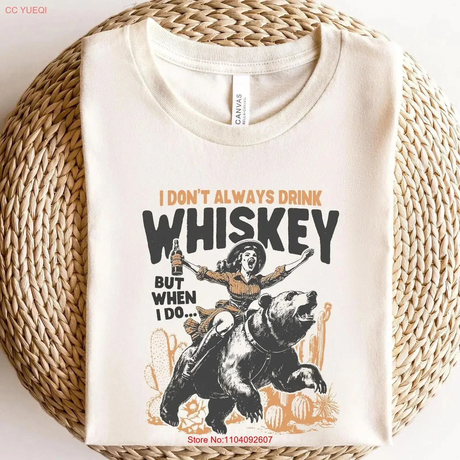 Camiseta divertida de chica occidental, vaquera, Retro, país, dulce, humorístico, Alcohol, no beber siempre, whisky, gráfico lavado vintage