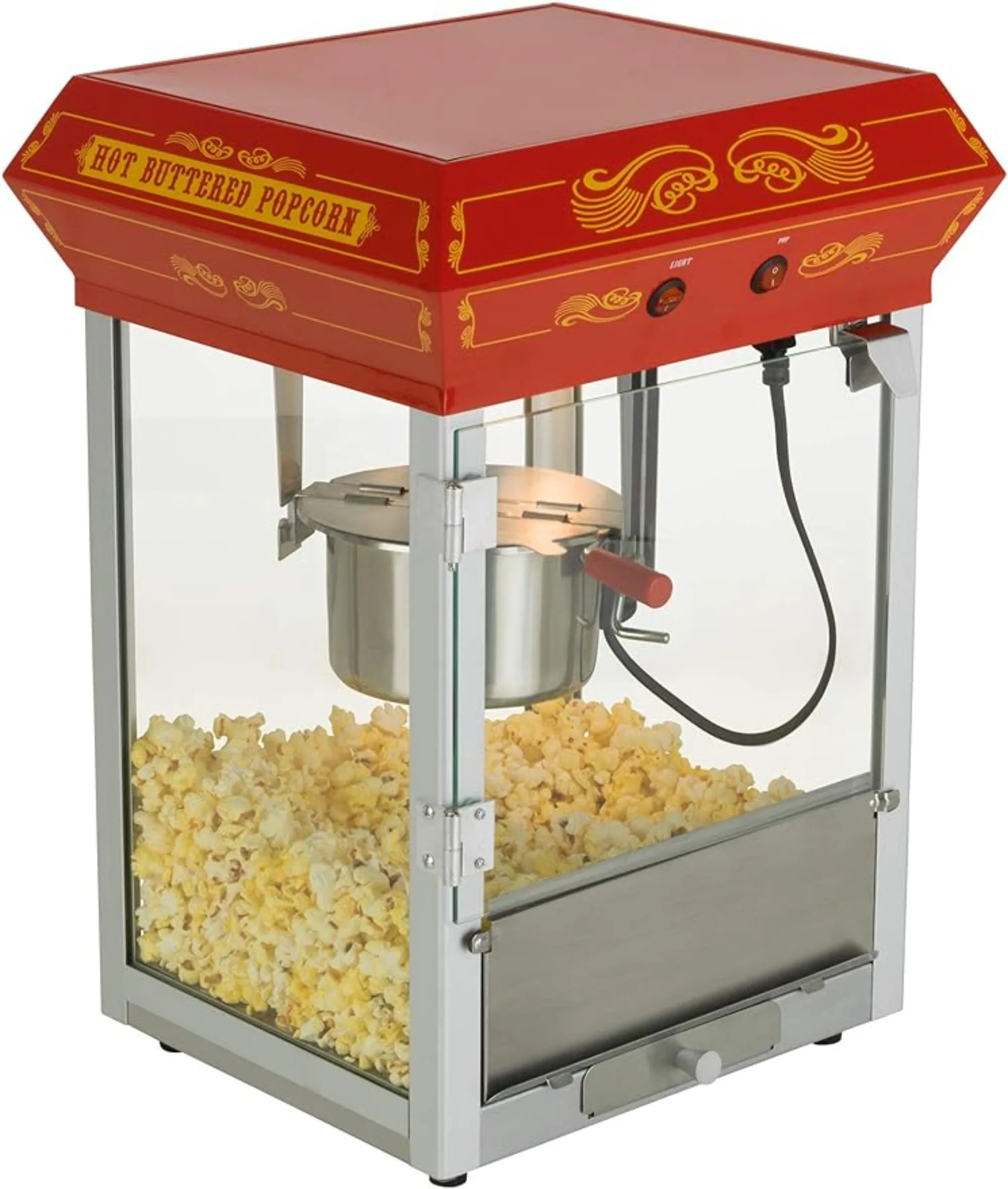 

Vintage Carnival Style 4 Oz Countertop Hot Oil Popcorn Maker Red