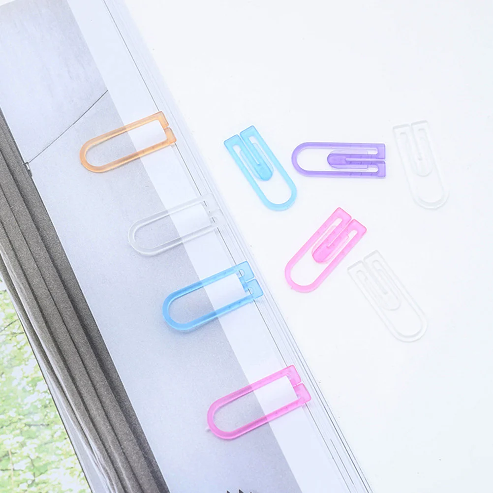 120 Pcs Abs Paper Clip Book Metal Bookmark Study Accessories Bookmarks Decorative Clips Multifunction