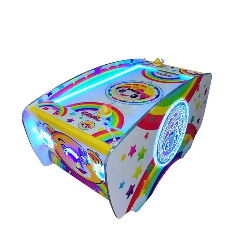 Coin Operated Mini Air Hockey Table for Children Kids Indoor Game Machine Desktop Arcade Toy