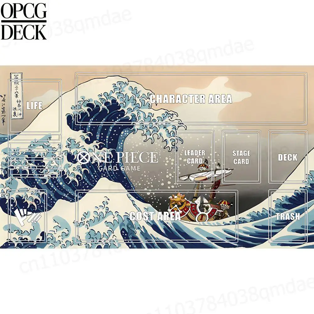 

One Piece Opcg Playmat Card Game Playmat Straw Hat Pirates Monkey D. Luffy Anime Playmat High-Quality Card Game Mat 60*35Cm