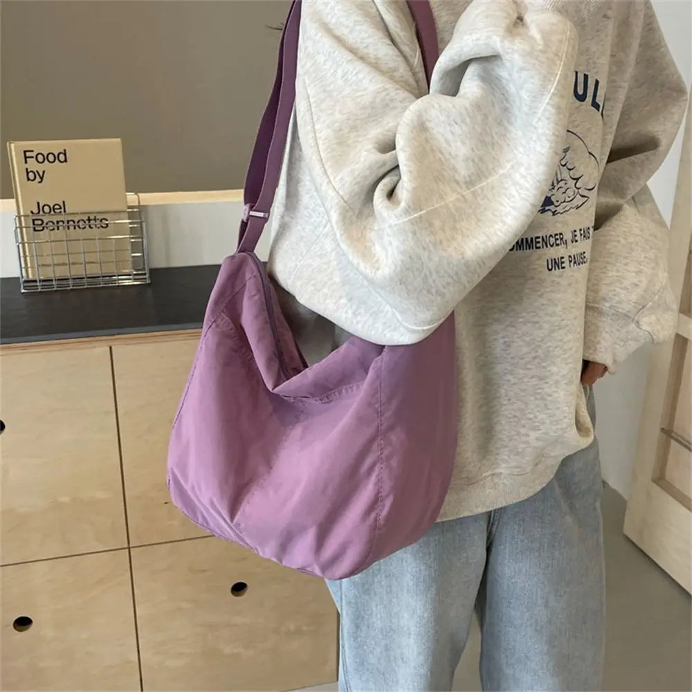 Ultra-large Capacity Crossbody Bags Nylon Bags Shoulder Bags for Women Girls Solid Color Tote Bag Portable Messenger Bags