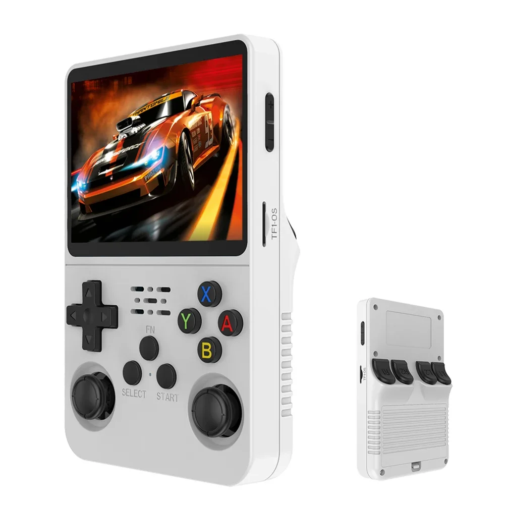 Black 128G] Console de jeu vidéo Portable R36S/ R36H, système Linux