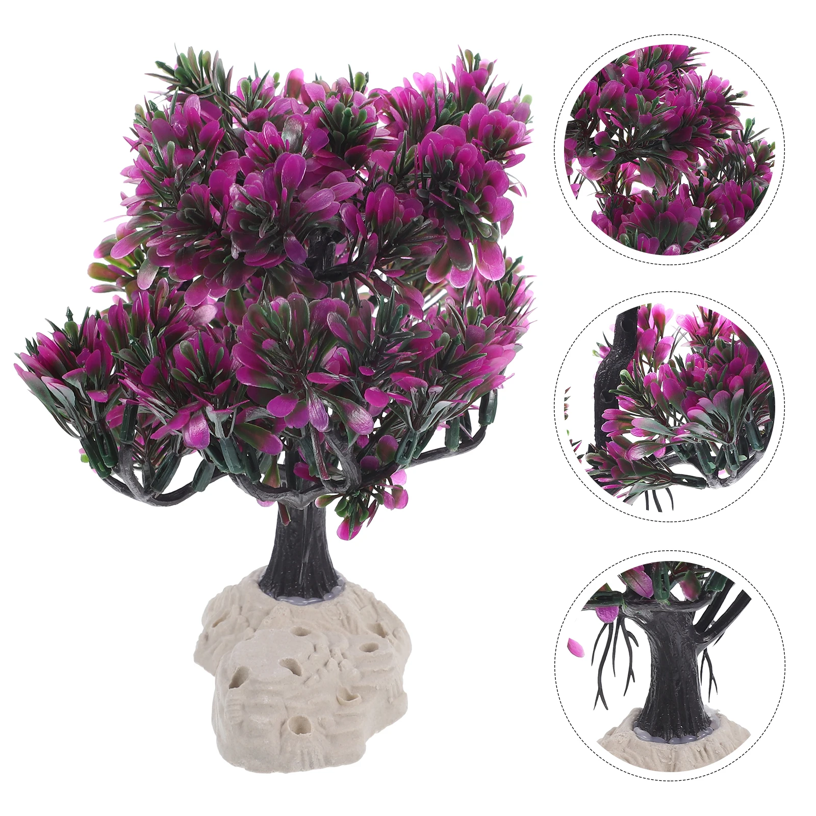 

Realistic Fake Aquarium Plants Simulation Plant Decor For Tank Reptile Cage Accessories Fish Hide Decoration Ornament