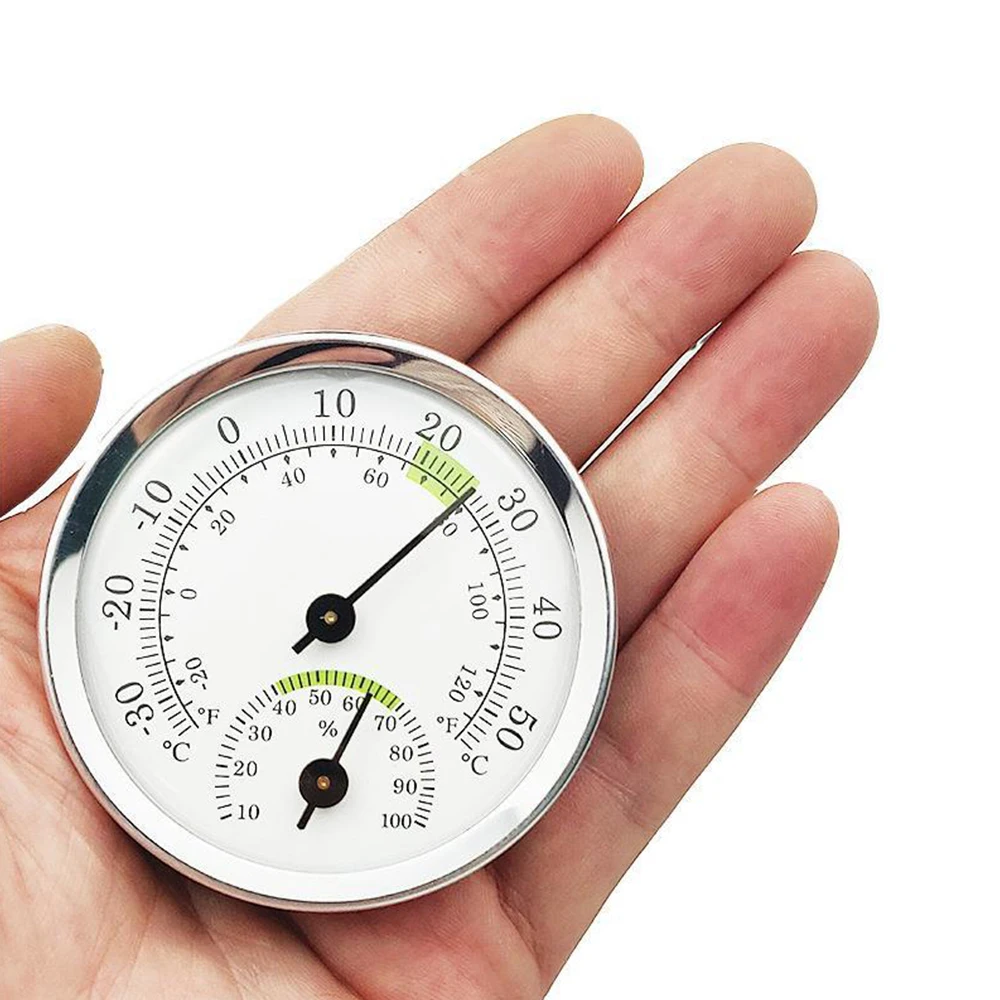 Pointer Thermometer Hygrometer Thermohygrometer Indoor Outdoor Wall-mounted Electronic Temperature Humidity Meter for Household
