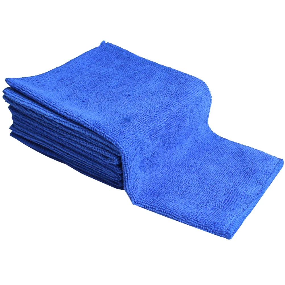 

8PCS Microfiber Car Washing Towel Car Cleaning Towel Water Absorption Car Towel (Blue) cleaning cloth