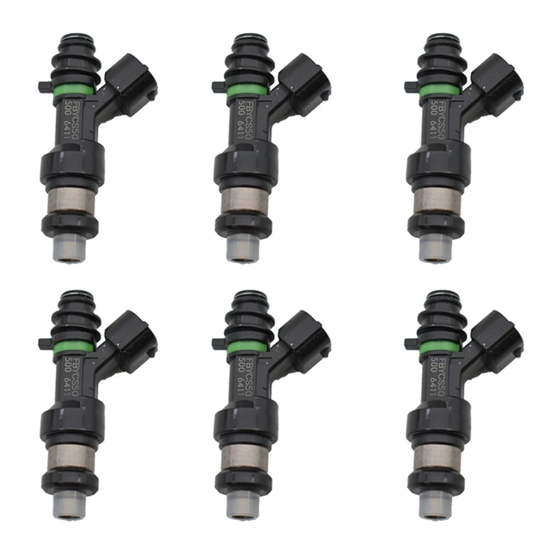 6X Car Engine Fuel Injector Nozzle 15710-66J00 For Suzuki Grand Vitara Base Premium Xsport Luxury V6 2.7L