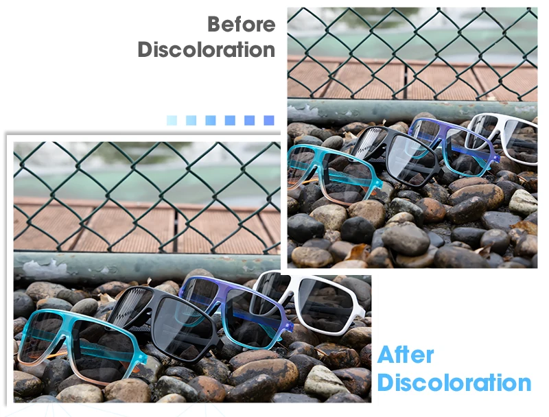 SCVCN Fahrbrille Radfahren Sonnenbrille Photochrome Männer Frauen Wandern Reiten Winddichte Schutzbrille UV400 Schutz Sportbrille – Detail 5