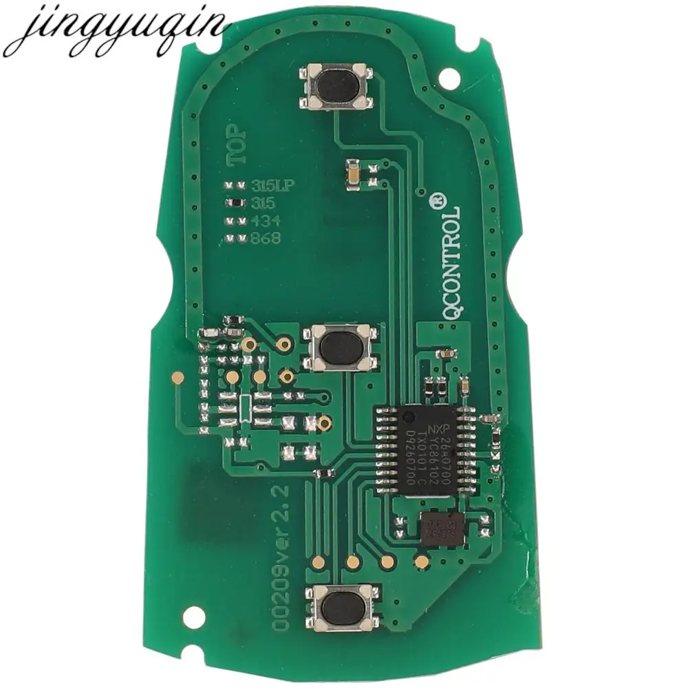 Jingyuqin Clé À Distance PCB 315/433/868MHZ ID46 PCF7953 Pour BMW 1 3 5 7 Série X5 X6 Z4 CAS3 Système