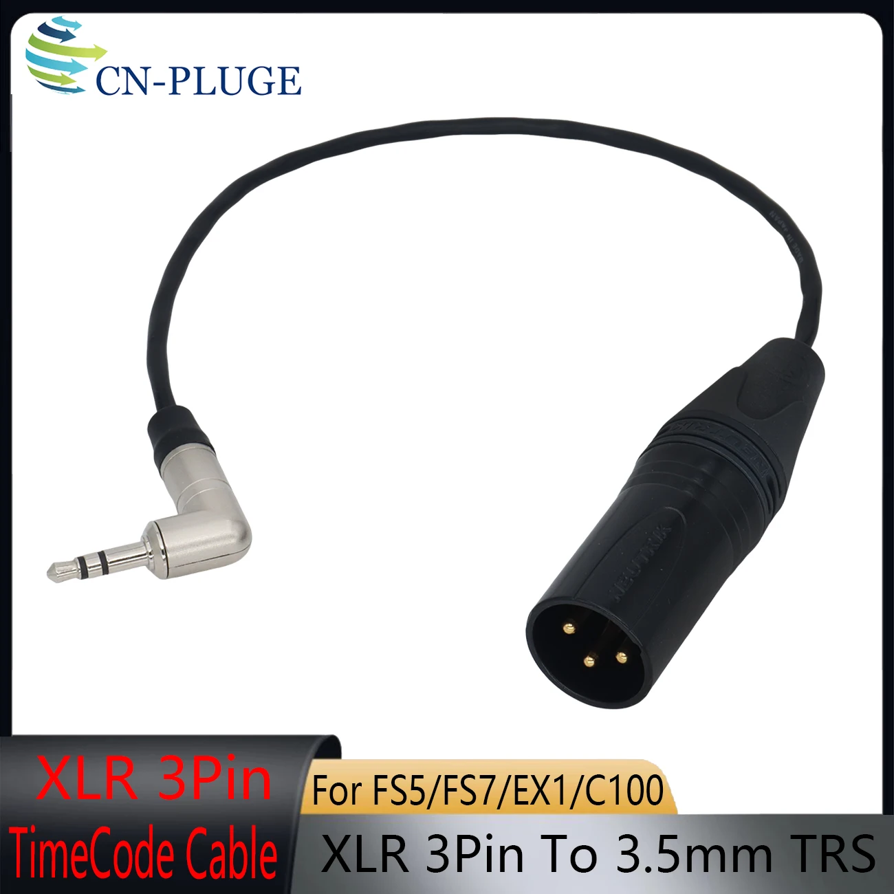 3.5mm To 5Pin/4Pin/BNC/XLR 3Pin Tentacle Sync Timecode Cable For ARRI ALexa ,RED Epic ,Sound Devices 668/F4/SONY FS7/Canon R5C