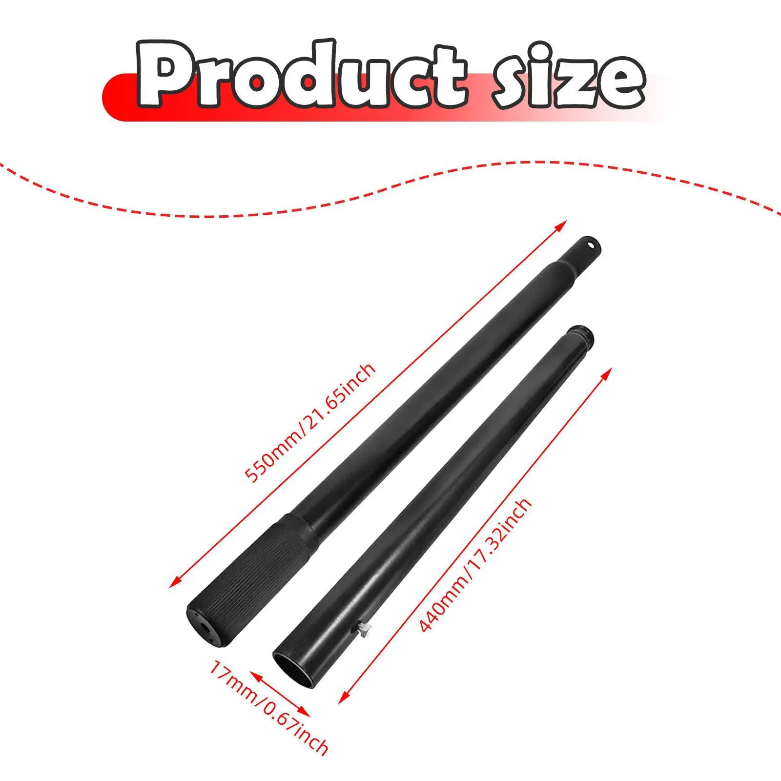 Horizontale hydraulische krikhandgreep Vervanging van 3 ton Slijtvast boven- en ondergedeelte Stevig auto-krikaccessoire