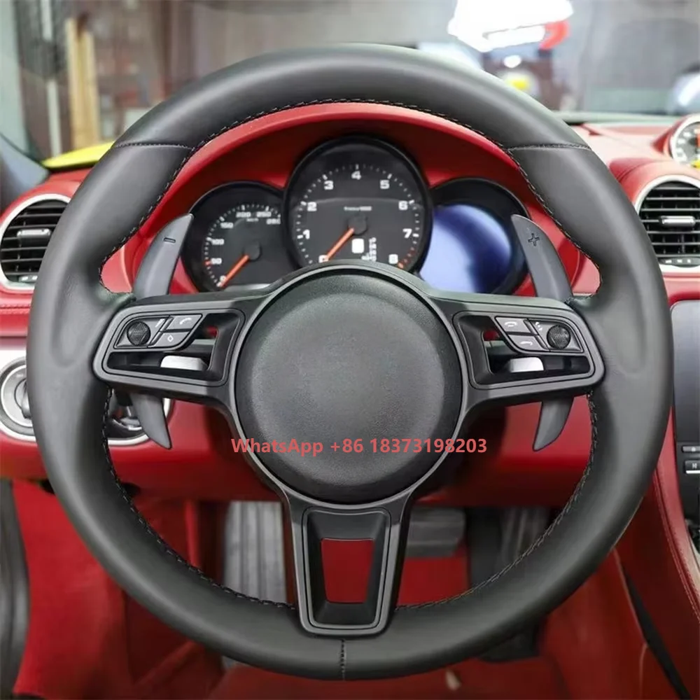 Carbon Fiber Car Steering Wheel for Porsche Panamera Cayenne Macan 718 Cayman Taycan 918 911 Boxster Carrera 981 958 957 997