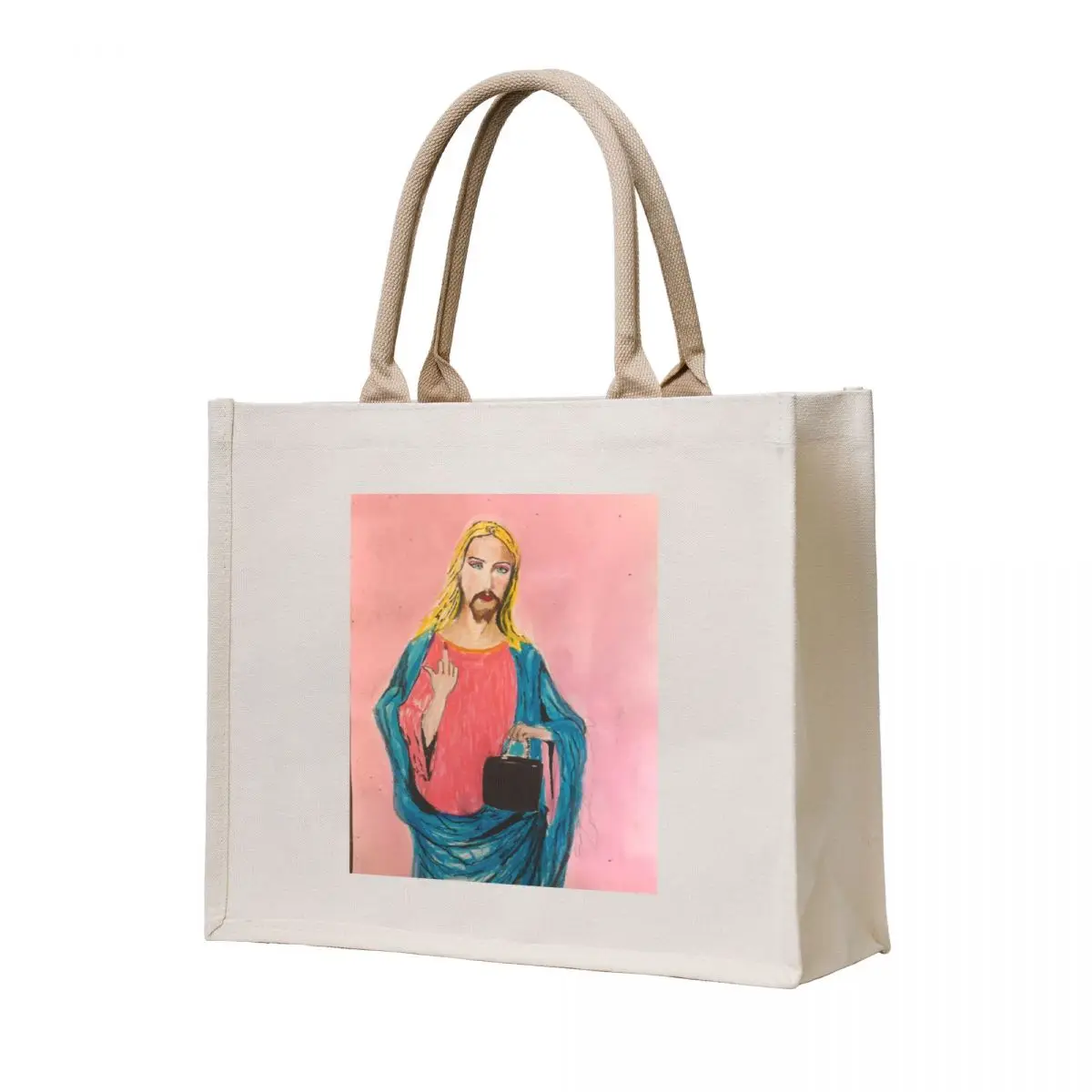 

Transgender Jesus Tote Bag custom fabric bag Reusable bags tote bag custom Big women
