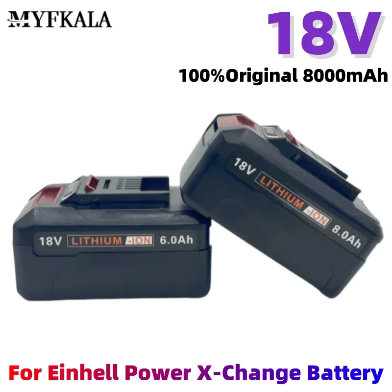 NEW 8000mAh Replacement Battery EIN18C2 Li-ion Batteria for EINHELL 18V Battery Power X-change PX-BAT4 4511396 18650 Power Tools