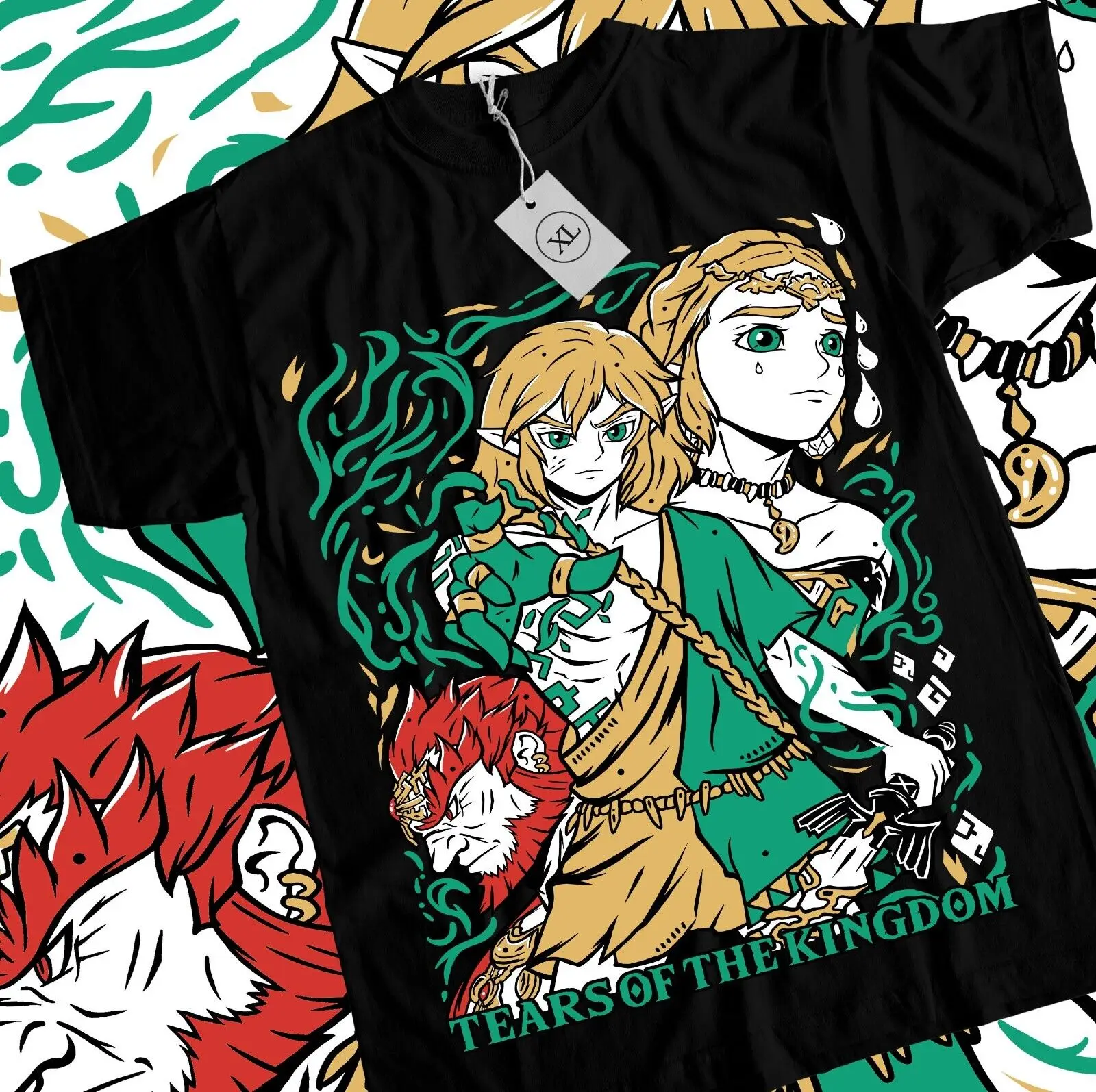 Link T-Shirt Hylian Crest Gifts Funny Shirt All Size