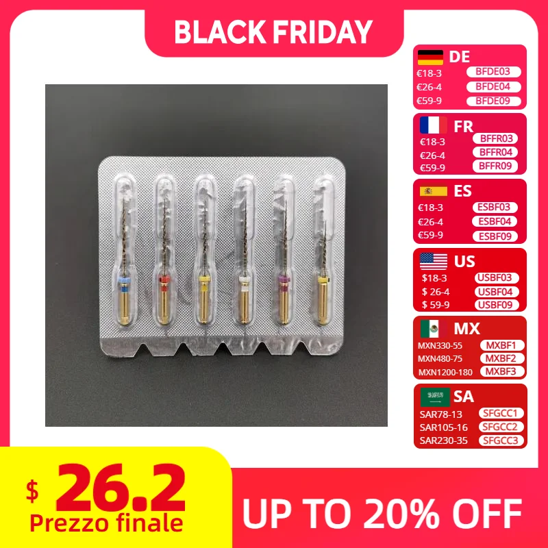 

Dental Pro NITI Taper Gold Files W-Mire Files Rotary Super File SX SX-F3 Nickel Titainium Endodontic Files Dental Instrument