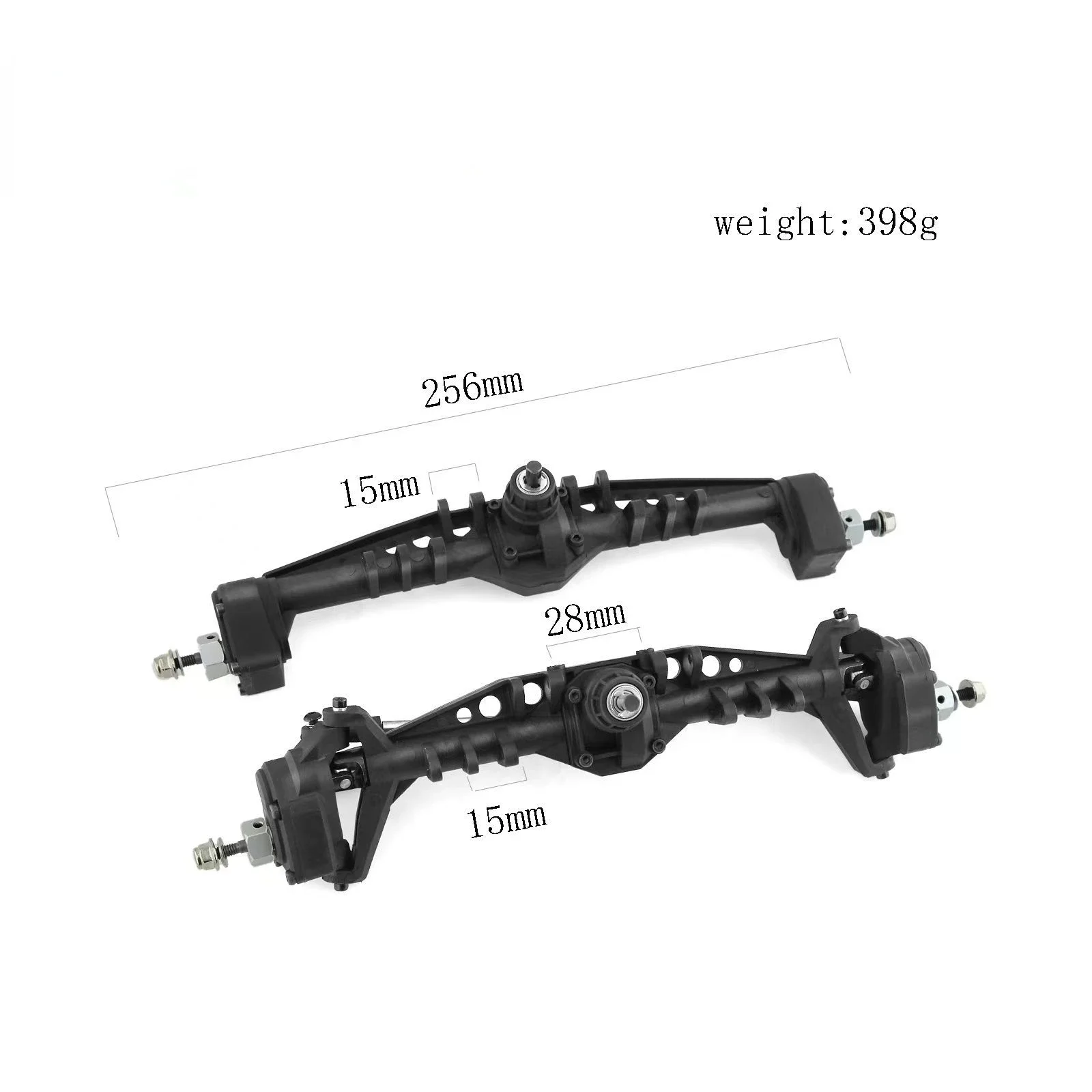 รถโมเดลจำลอง AXIAL1/10CAPRA1.9UTB แพะรถปีนเขารถด้านหน้าและด้านหลังเพลาพลาสติกชุดประกอบตัวเรือน