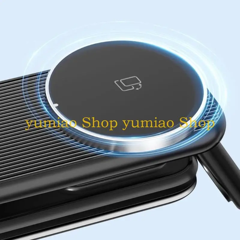 587B 4 in 1 Wireless Energy Hub Foldable Design 15W Quick Energy Device with Removable Stand For Phone Watch Headphones