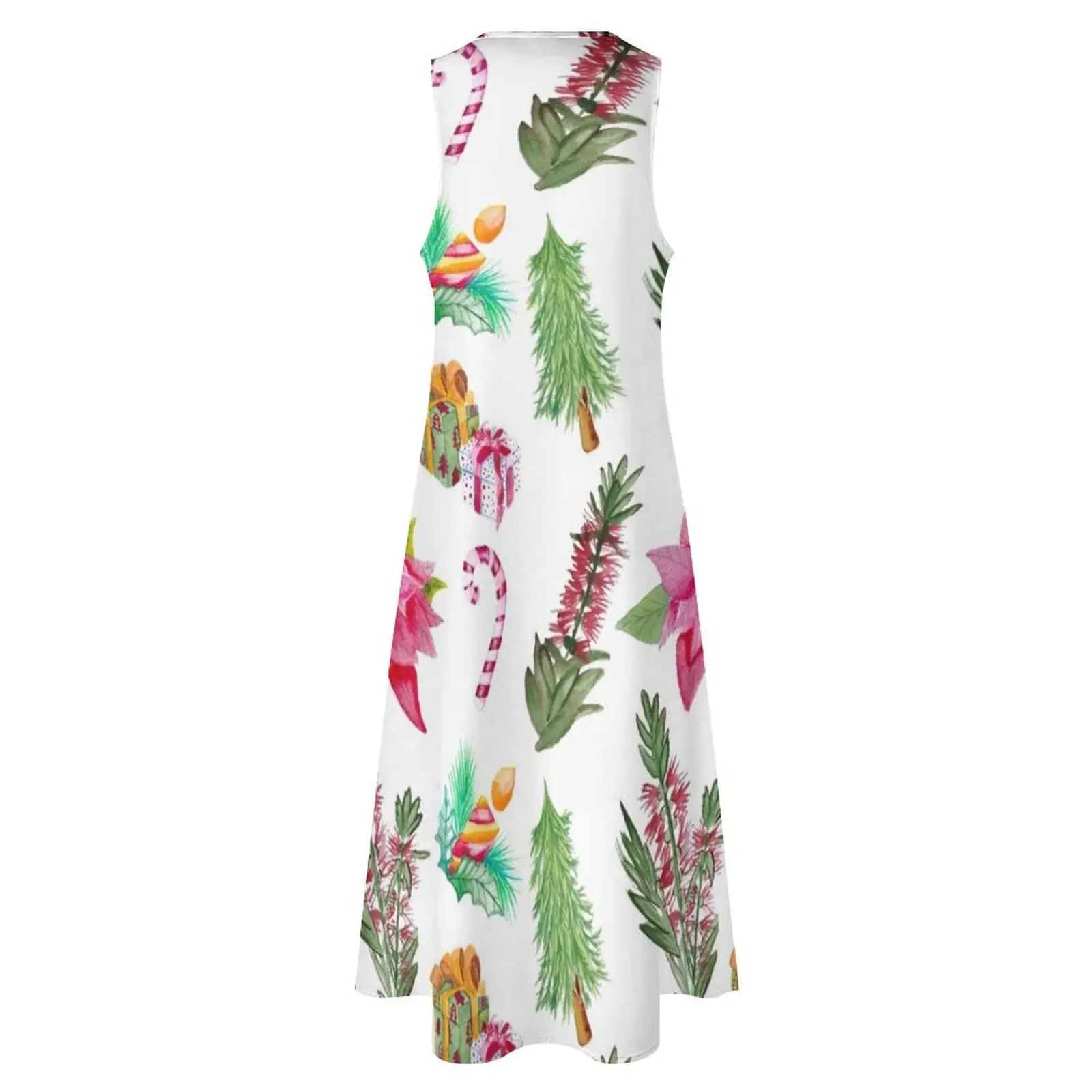 Australian Native Floral Christmas Print Long Dress summer dresses womens 2024 festival outfit women Summer skirt