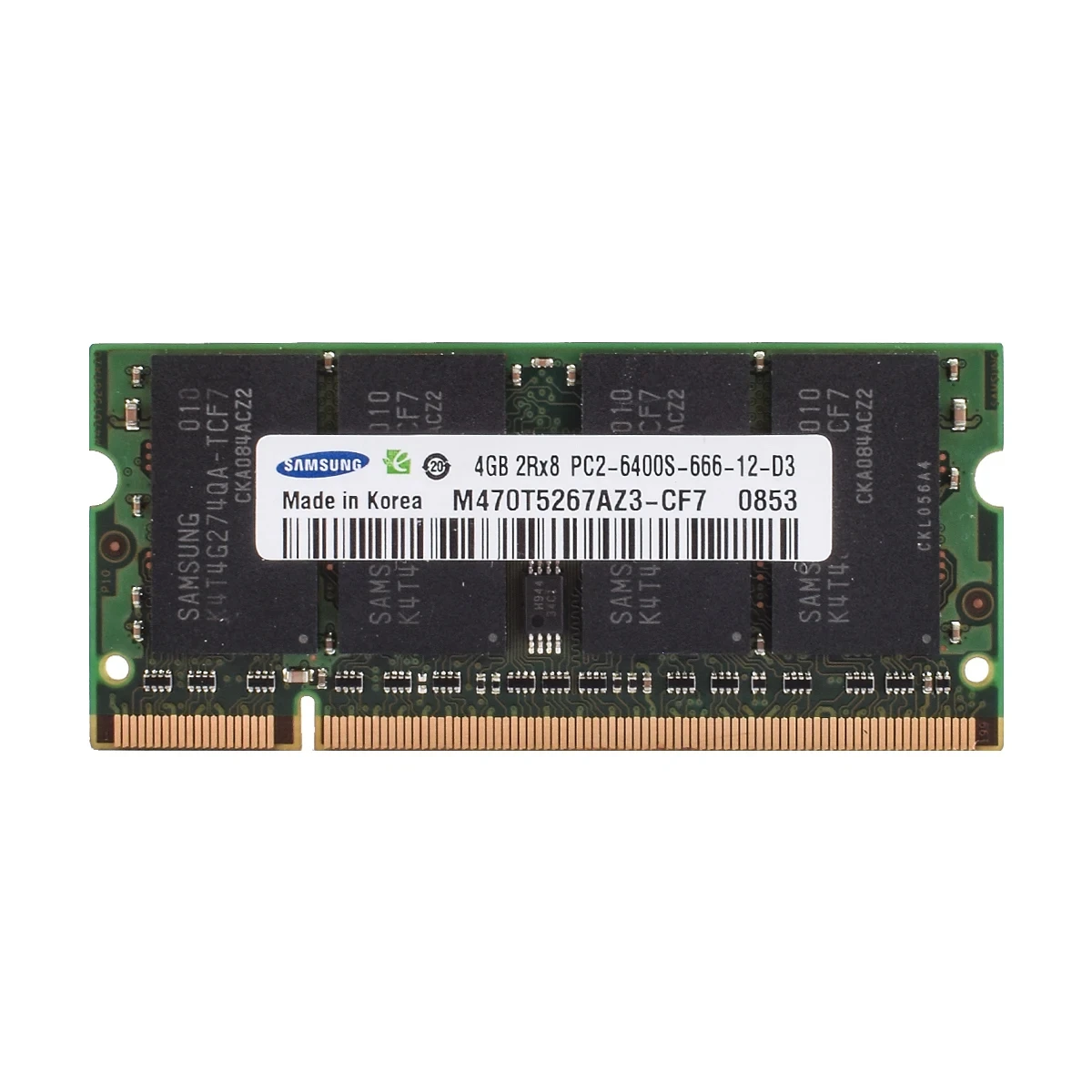 سامسونج كمبيوتر محمول رام DDR2 2GB 4GB 800MHz 667MHz DDR3 DDR3L 2GB 4GB 8GB 1066 1333 1600 1866MHz SODIMM 204pin الذاكرة للكمبيوتر المحمول