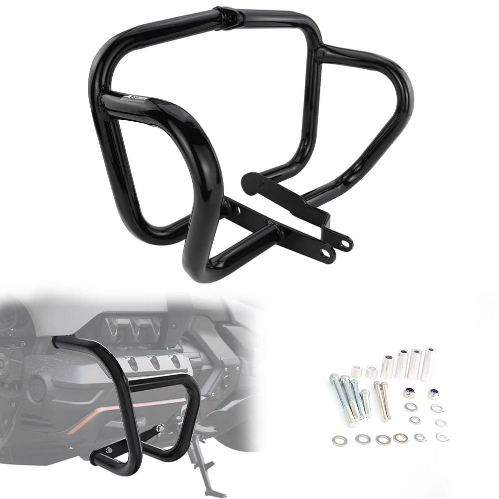 

Frame Bumper Fairings Protector Bars For Honda Goldwing GL1800 2018-2025 Motorcycle Steel Highway Crash Bars Engine Guard
