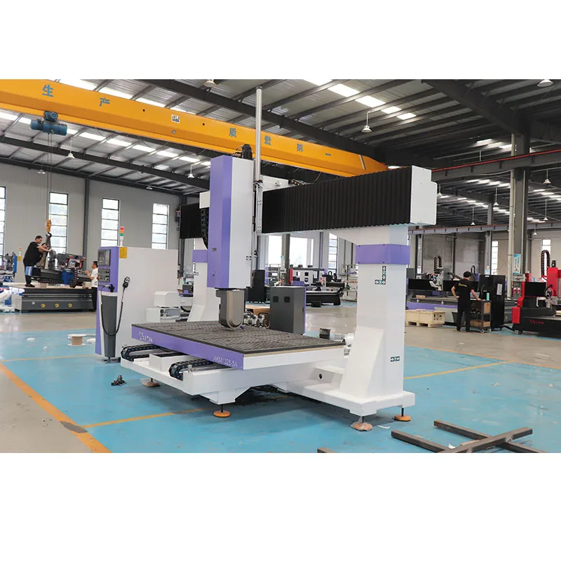 Table Moved 5 Axis ATC CNC Router Machine With Auto Tool Changer