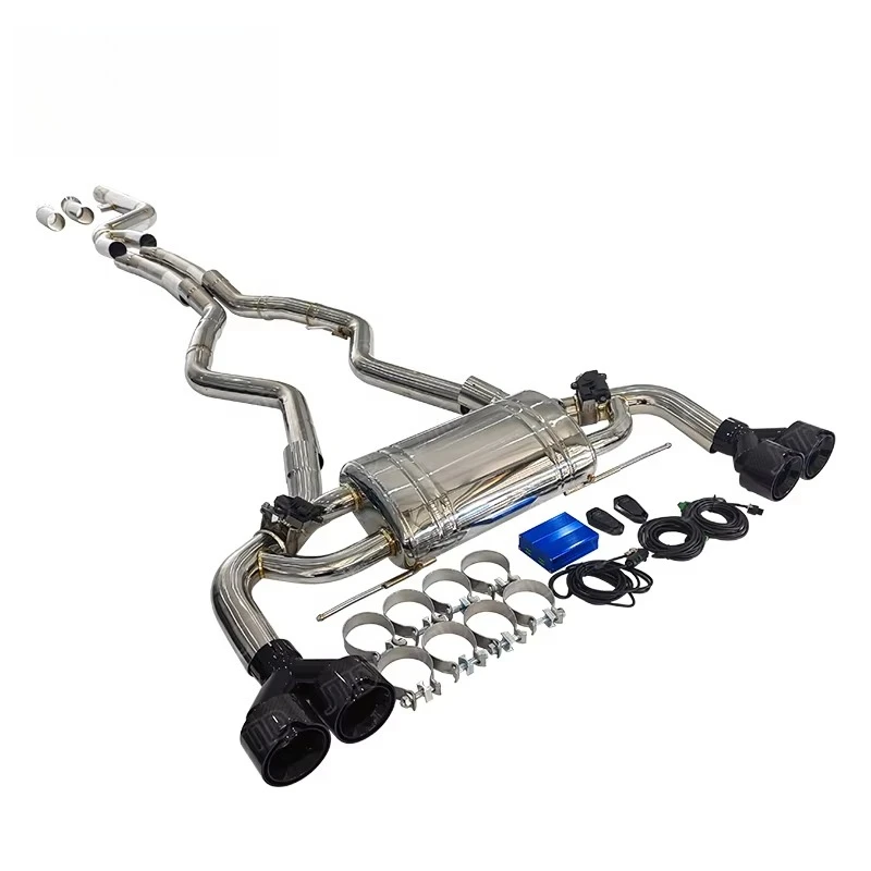 304 Stainless Steel Catback Muffler Exhaust System for  M340i G20 B58 Double out Exhaust Equal Length