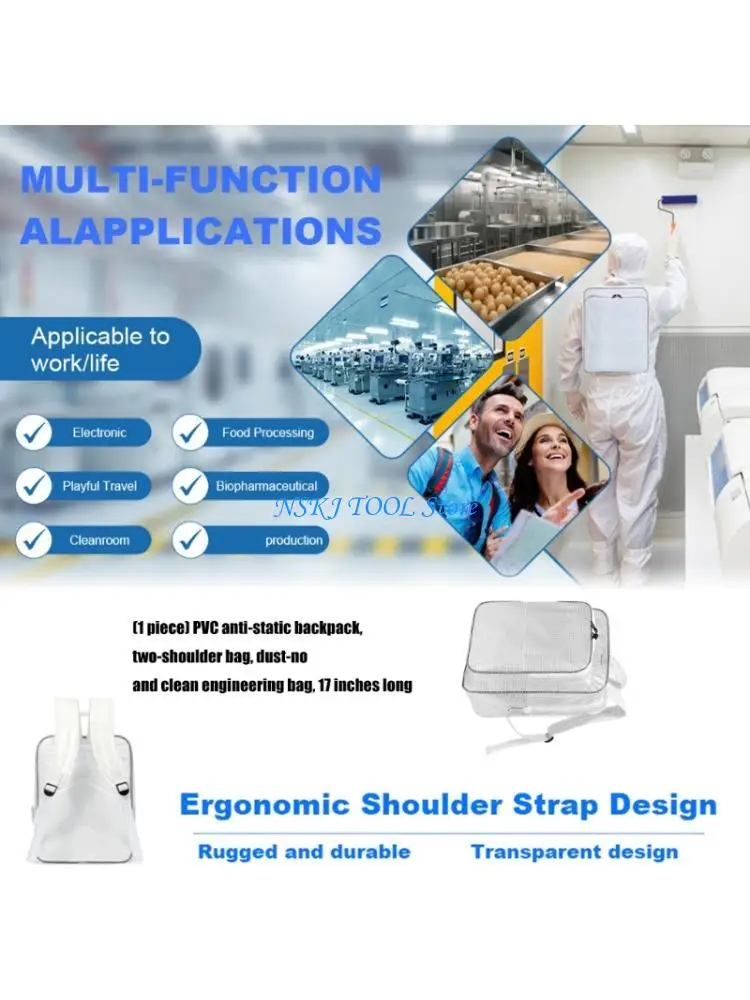 

L8RC Ergonomic 20L Clear PVC Backpack for Comfort in Long Work Hours and Sensitive Component