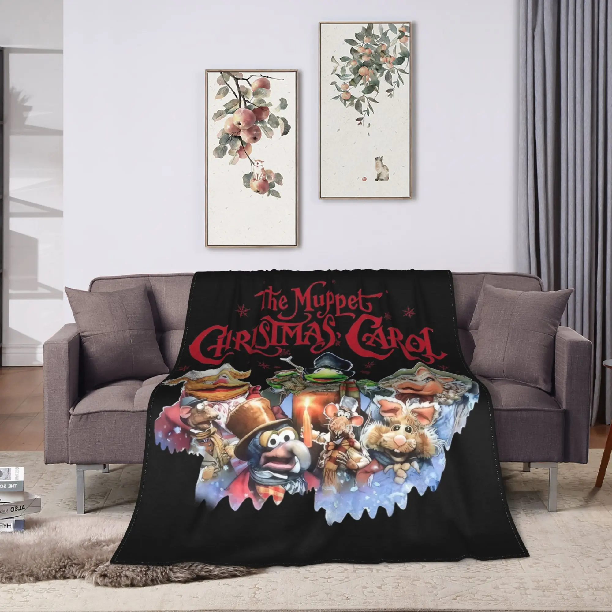 الرجعية 90s الدمى عيد الميلاد كارول بطانية المخملية ربيع الخريف فائقة النعومة رمي البطانيات ل أريكة مكتب المفارش