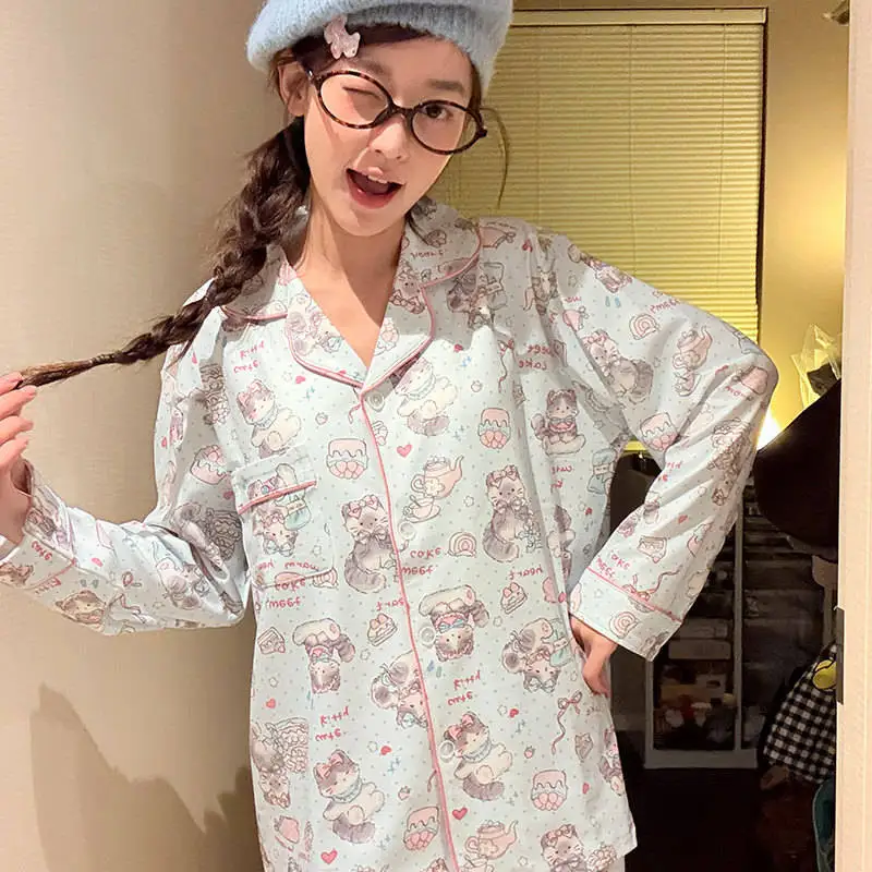 

Pajama Sets Y2K Fluffy Women Rayon Flower Trimmed Tie Front Knee Length Moisture Resistant Sleepwear Garden Party Spring Quilted