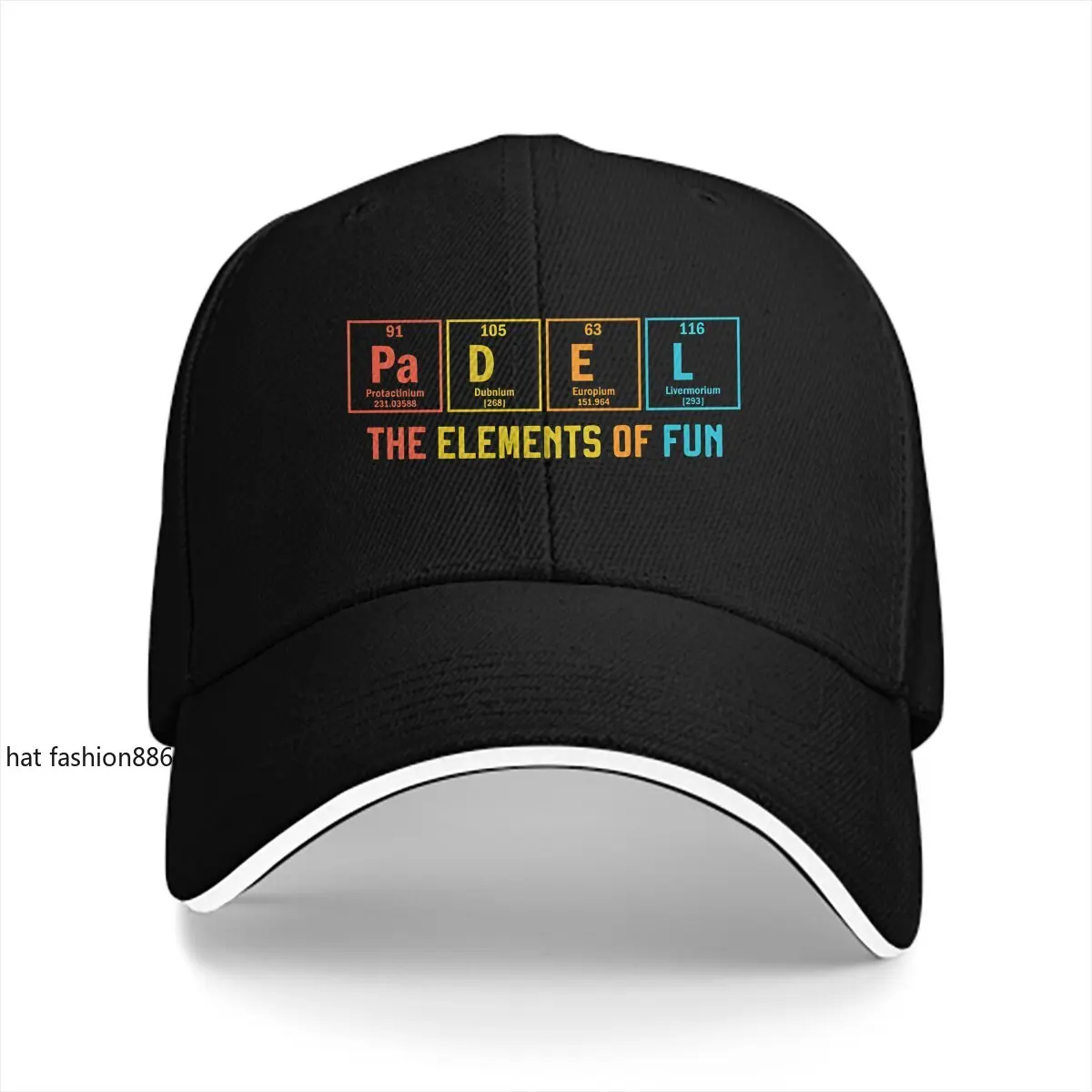 Washed Men's Baseball Cap Padel The Elements Racket Science Trucker Snapback Caps Dad Hat Chemistry Golf Hats