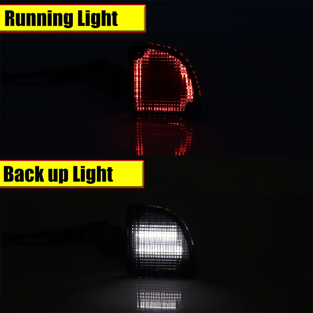 Car White LED Rear Backup Reverse Lights Red Tail Lights Rear Fog Lights For Chevy & GMC Trucks 1967 1968 1969 1970 1971 1972