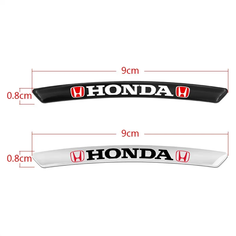 4PCS Car Wheel Sticker For Mugen Honda INSPIRE XR-V CR-V Accord 7 Jazz Pilot Type R Odyssey VTEC DOHC Modulo Vezel Accessories