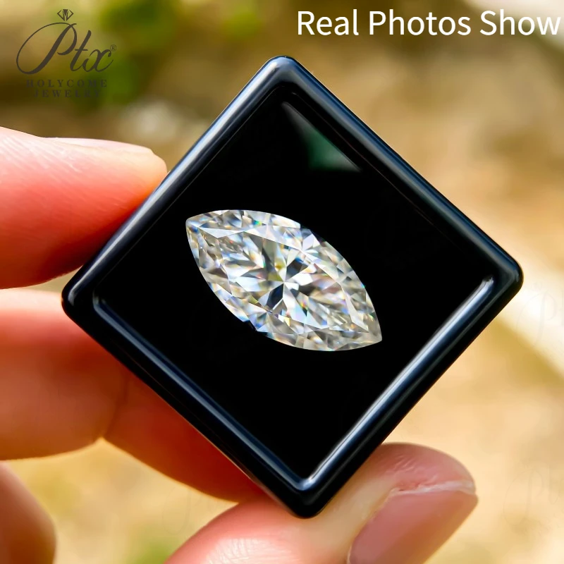 D Color 0.1-10ct Rare Marquise Cut Moissanite Loose Stone Moissanite Diamond Gems Beads For Jewelry Making Unique DIY Design