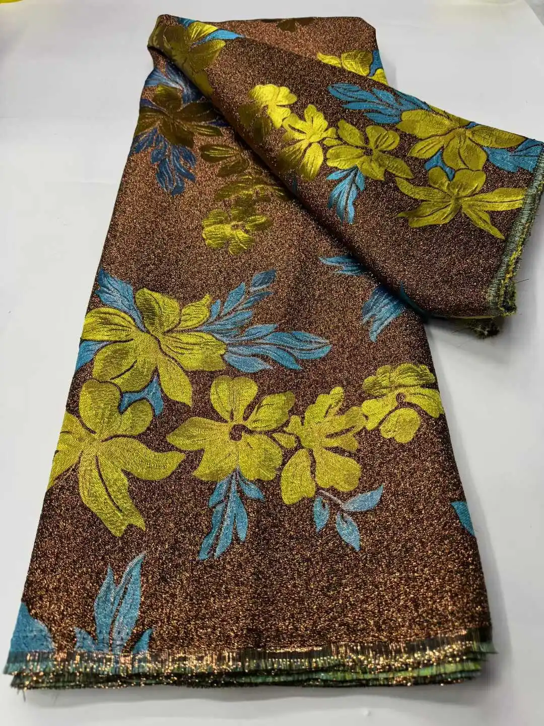 

Кружевная ткань SJ Lace 2026: Роскошное нигерийское брокатное кружево из органзы, африканское жаккардовое кружево, 5 ярдов, высококачественная французская ткань для женских платьев