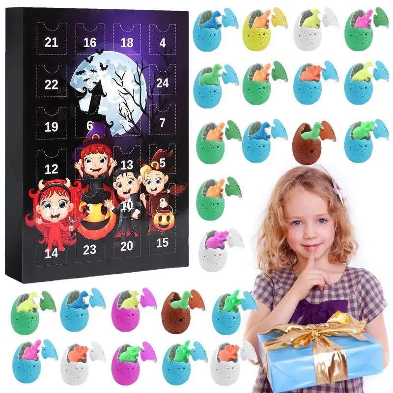 Advent Calendar For Halloween Dinosaur Egg Hatching Gift Box 24 Days Of Fun And Surprise Educational And Interactive Toy For 3