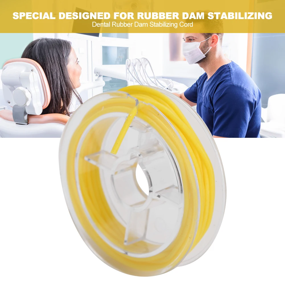 1 Doos Tandheelkundige Dam Stabiliserende Koord Medium Wiggen Klemmen Vellen Elastische Tandheelkunde Instrument Tandheelkundige Behandeling Accessoires