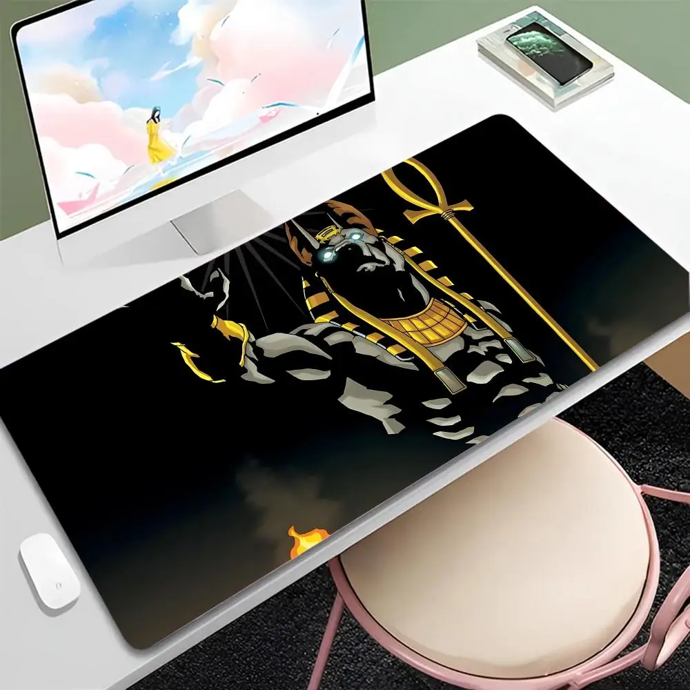 

anime for E-Egyptian M-Mythology Anubis Mouse Pad Mousepad Large Gaming LockEdge Thickened Computer Keyboard Table Desk Mat