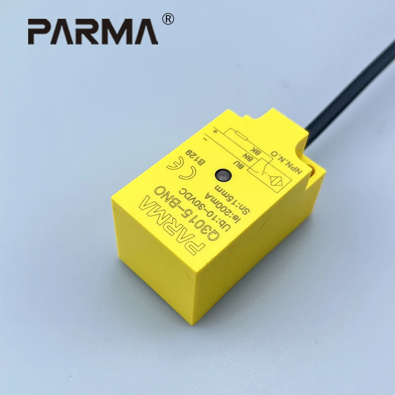 PARMA Q30 Inductive Proximity Sensor NPN PNP 10-30VDC 3-wire IP67 Smart Square Metal Switch Sensing Surface 30*30mm