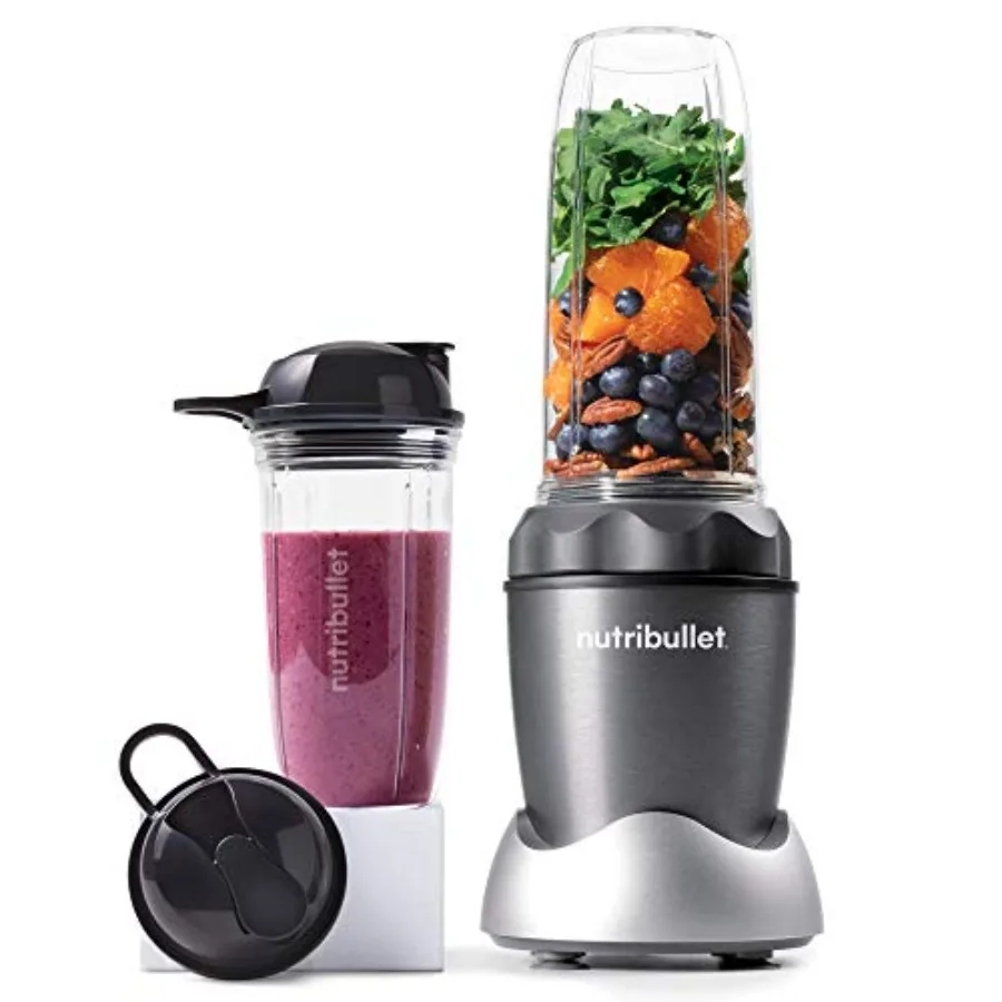 

NB50100C Pro 1000 Single Serve Blender 1000W 7-Piece Set, Dark Gray/Light Gray Skirt