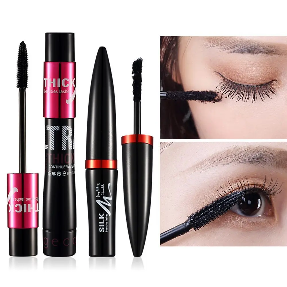 360 Degrees Cosmetics Waterproof 4D Volume Curling Black Extension Mascara Eyelash Curling Makeup